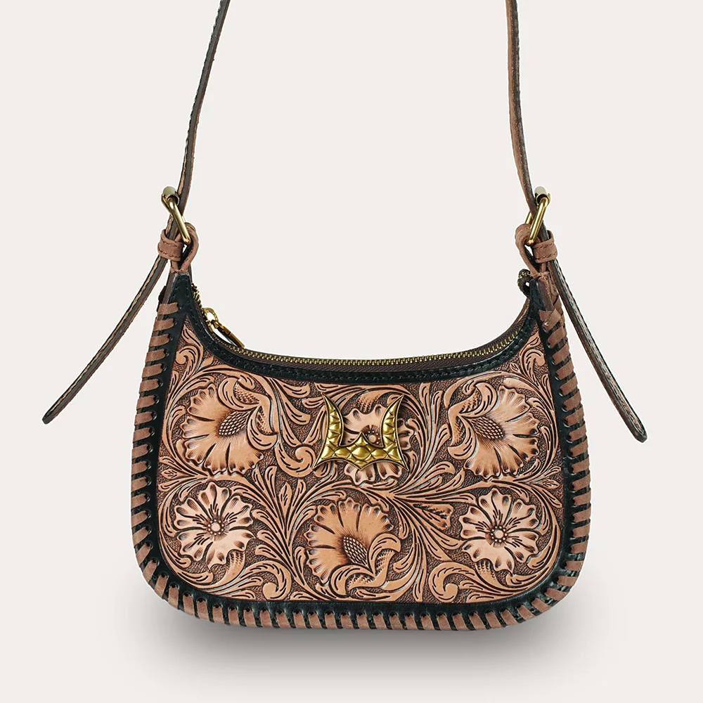 Handtooled Dannia Medium Purse