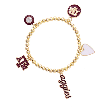 Texas A&M Enamel Icon Bracelet