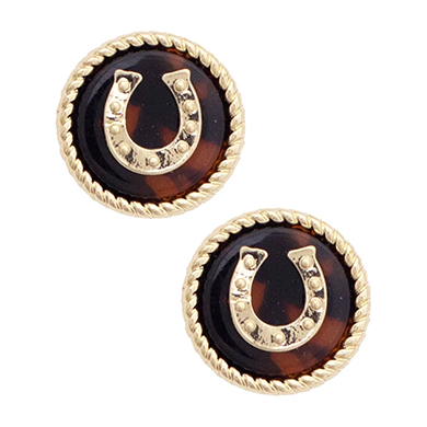 Horshoe Tortoise Earrings